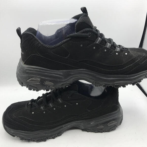 Skechers D'Lites Memory Foam Wide Fit Black Athletic Shoes Women’s Size 9.5 - Picture 5 of 10